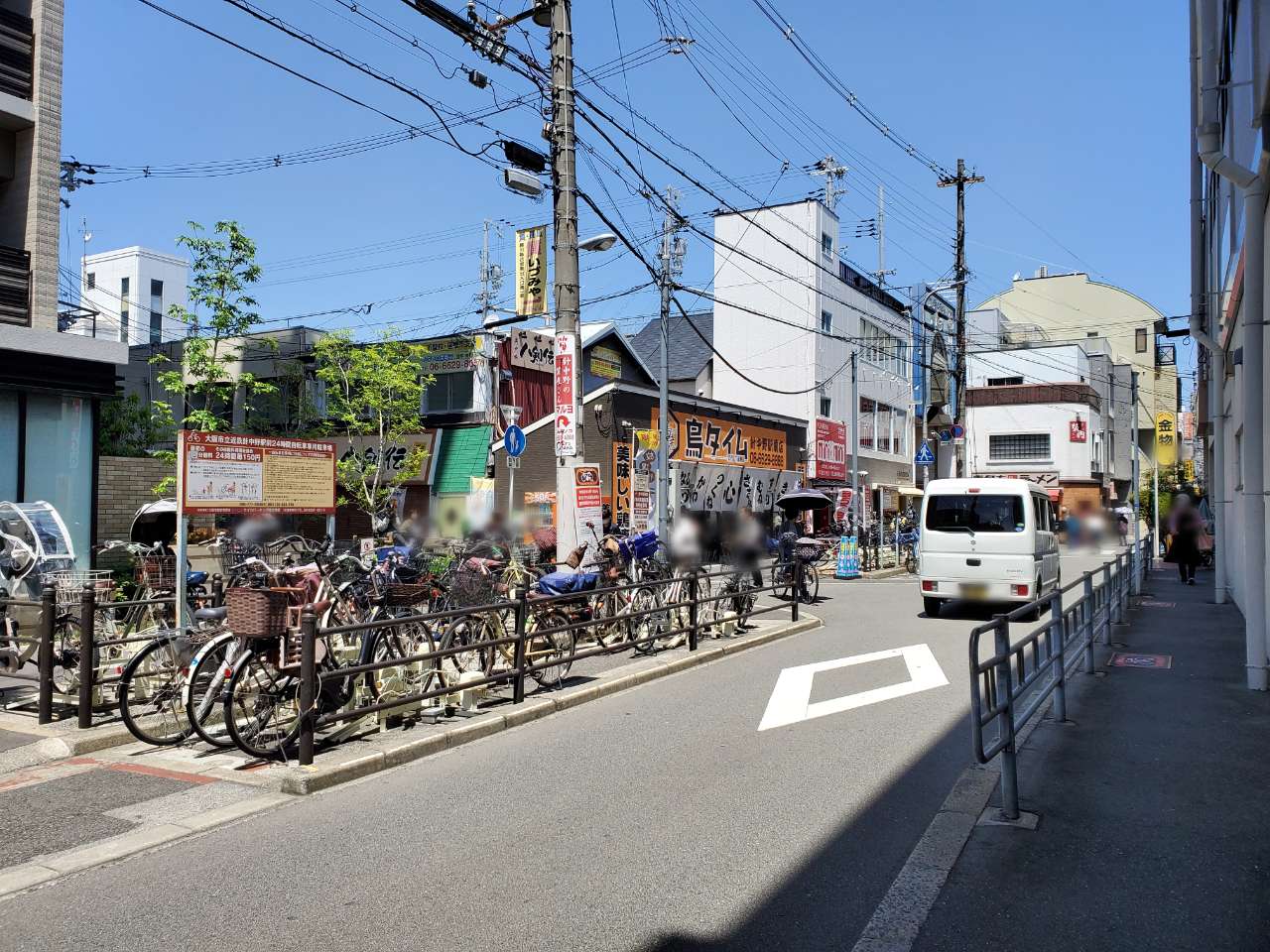 針中野駅前