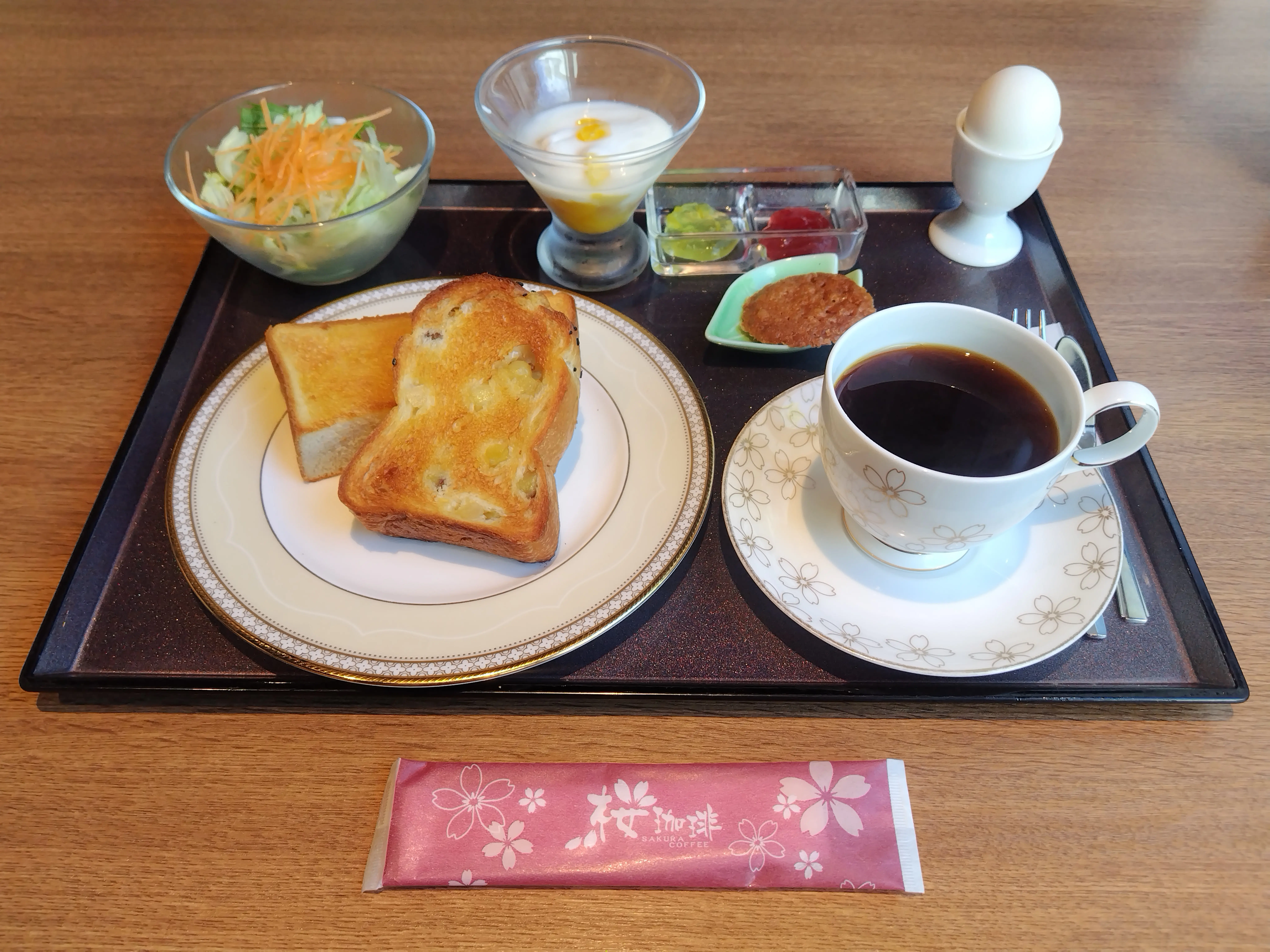 桜トーストモーニング